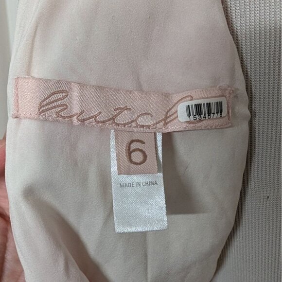 Hutch Floral Astor Maxi Dress Womens Size 6 Orange Pink Tiered Cotton Lined - Picture 6 of 11